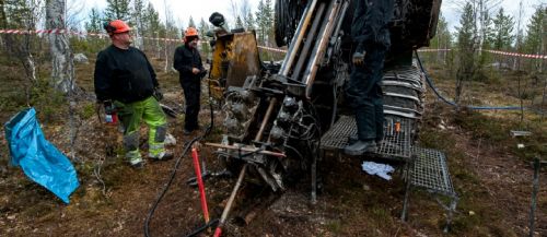 Borrningar i Kallak hos Beowulf Mining